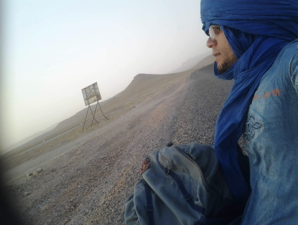 Ousama in the Sahara Desert